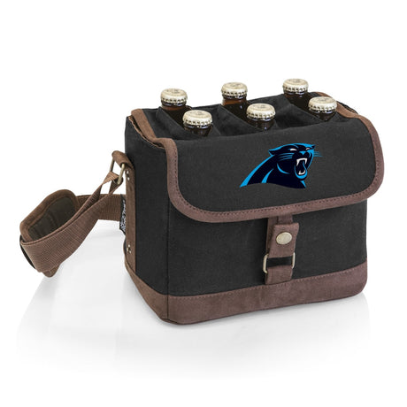 Panthers Beer Caddy Cooler Tote with Opener by Picnic Time