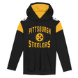 Steelers Kids NFL The Champ is Here Long Sleeve Hooded T-Shirt