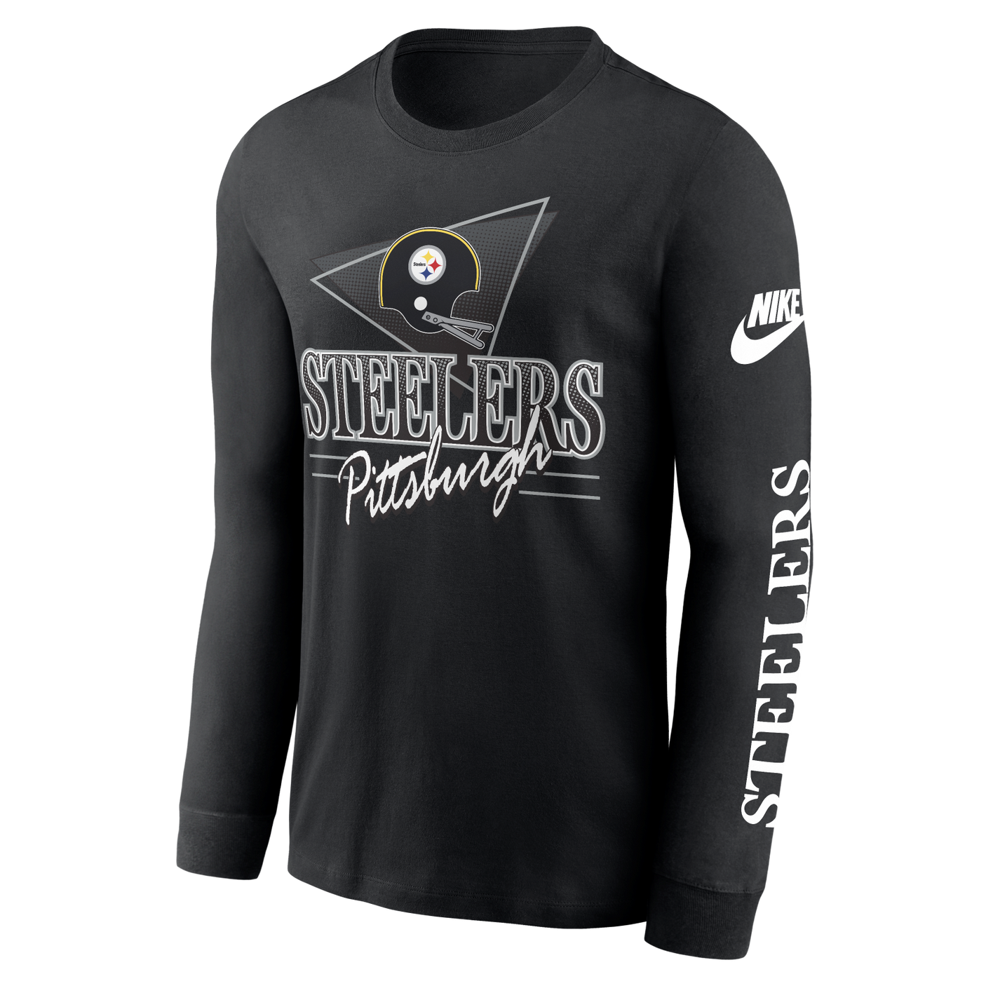 Steelers 2025 Nike Men's Rewind Long Sleeve T-Shirt