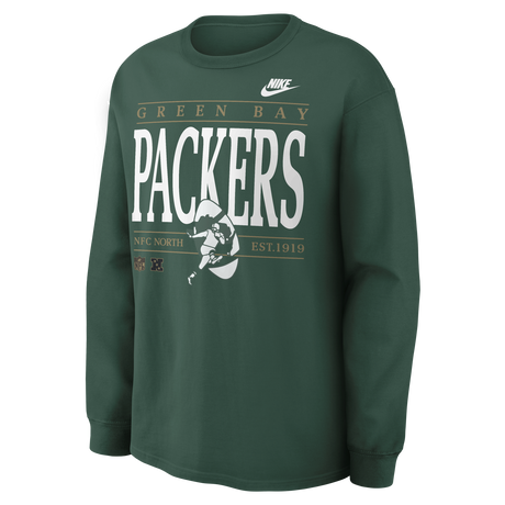 Packers 2026 Nike Men's Nike Max 90 Long Sleeve T-Shirt Pro Football Hall of Fame