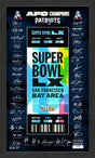 New England Patriots 2026 AFC Champions Super Bowl LX Signature Ticket Frame