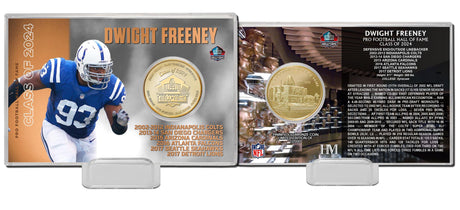 Dwight Freeney Class of 2024 Bronze Coin Card