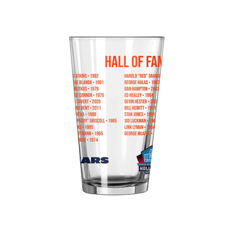 Bears Hall of Famer Pint Glass