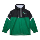 Eagles 2025 Mitchell & Ness Men's NFL Tie Breaker Anorak Vintage Logo Lightweight Windbreaker