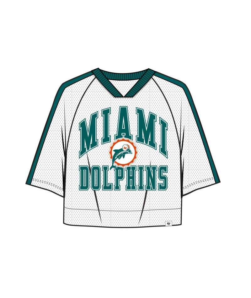 Dolphins 2026 '47 Brand Women's Historic Big Overarch T-Shirt