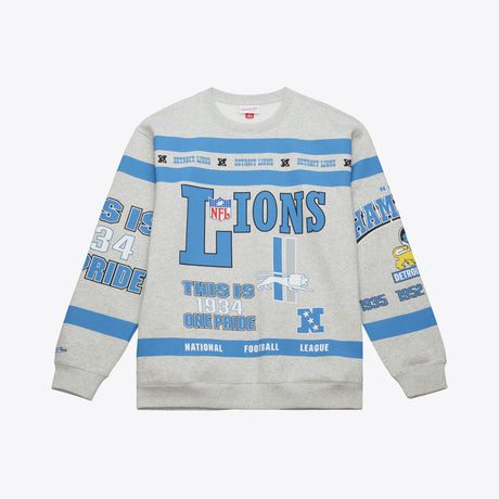 Lions 2025 Mitchell & Ness Men's Vintage Fleece Crewneck
