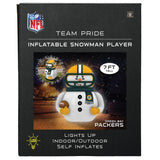 Packers Team Pride Inflatable Snowman Player