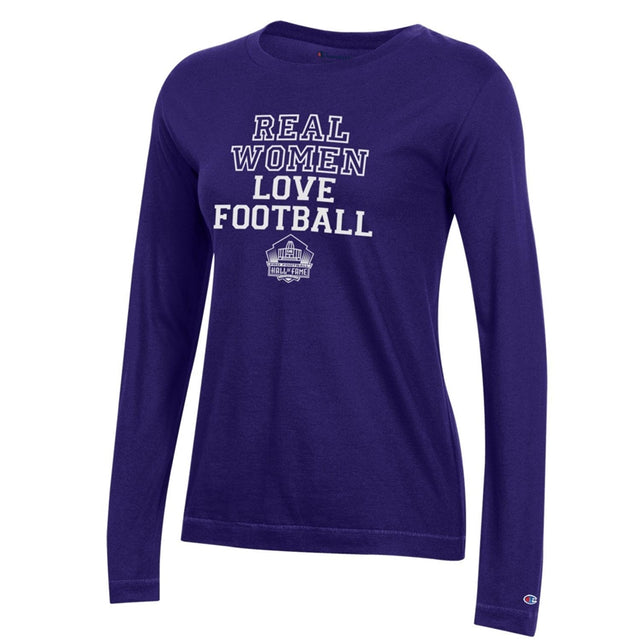 Hall of Fame Real Women Love Football Long Sleeve T-Shirt