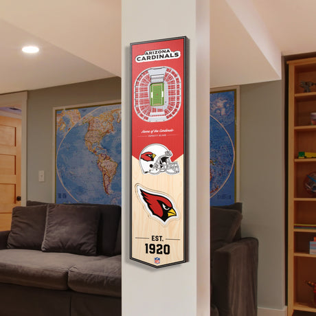 Cardinals 8" x 32" 3D Stadiumview Banner