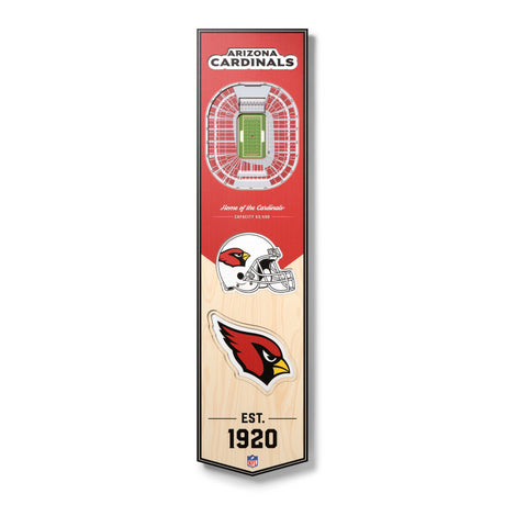 Cardinals 8" x 32" 3D Stadiumview Banner