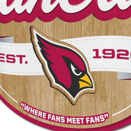 Cardinals 3D Fan Cave Wall Sign