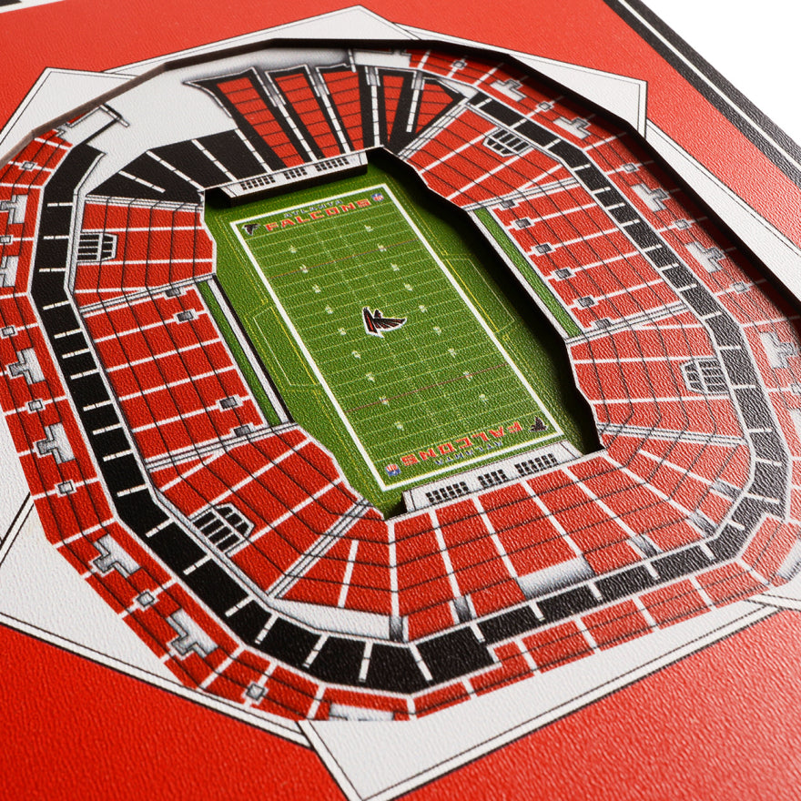 Falcons 8" x 32" 3D Stadiumview Banner