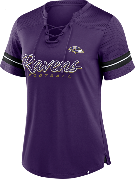 Ravens Women's Play Script Fashion T-Shirt