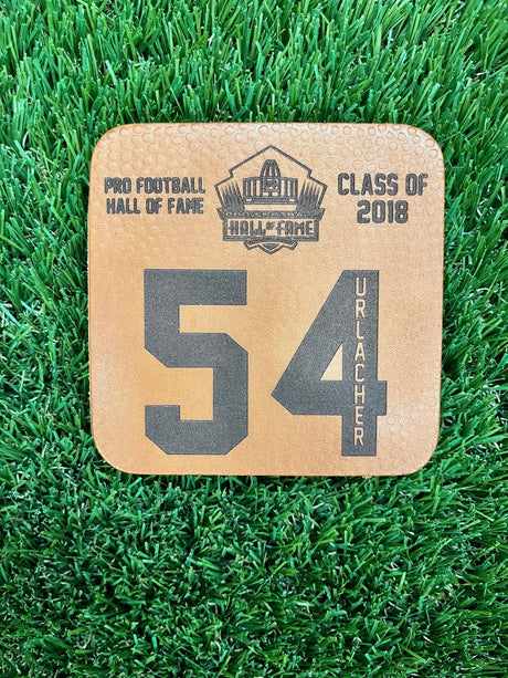 Brian Urlacher Leather Player Coaster