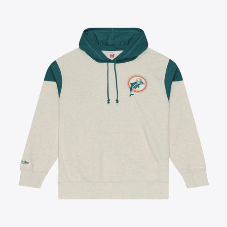 Dolphins 2026 Mitchell & Ness Men's Retro Roots French Terry Hoodie