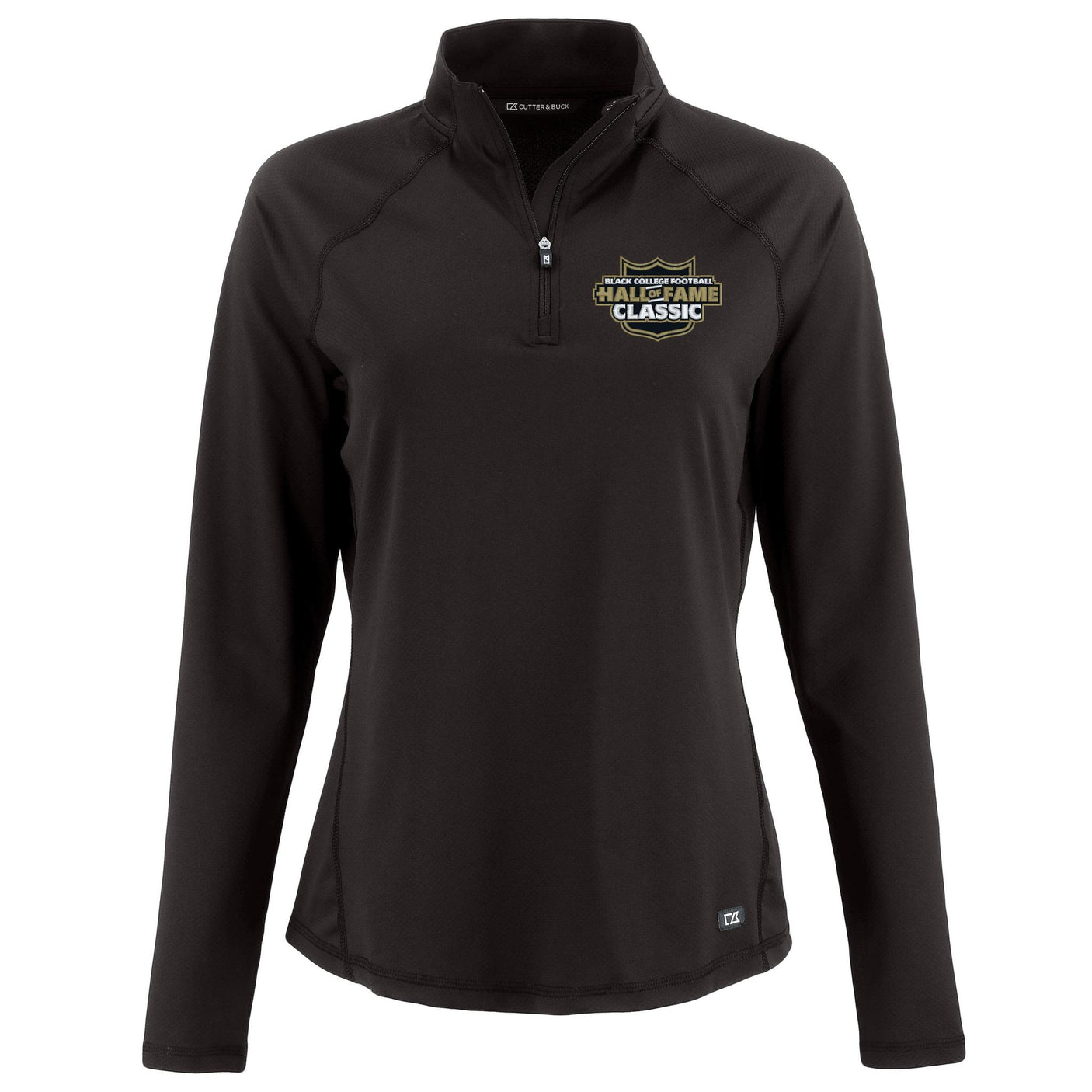 Black College Football Hall of Fame Cutter & Buck Women's Prospect Recycled Featherlight Stretch 1/4 Zip