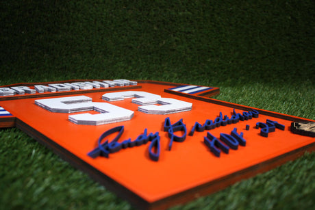 Randy Gradishar Wood Jersey 3D Sign