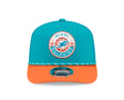 Dolphins 2026 New Era Men's 9SEVENTY Stretch Snap Two-Tone Hat Pro Football Hall of Fame
