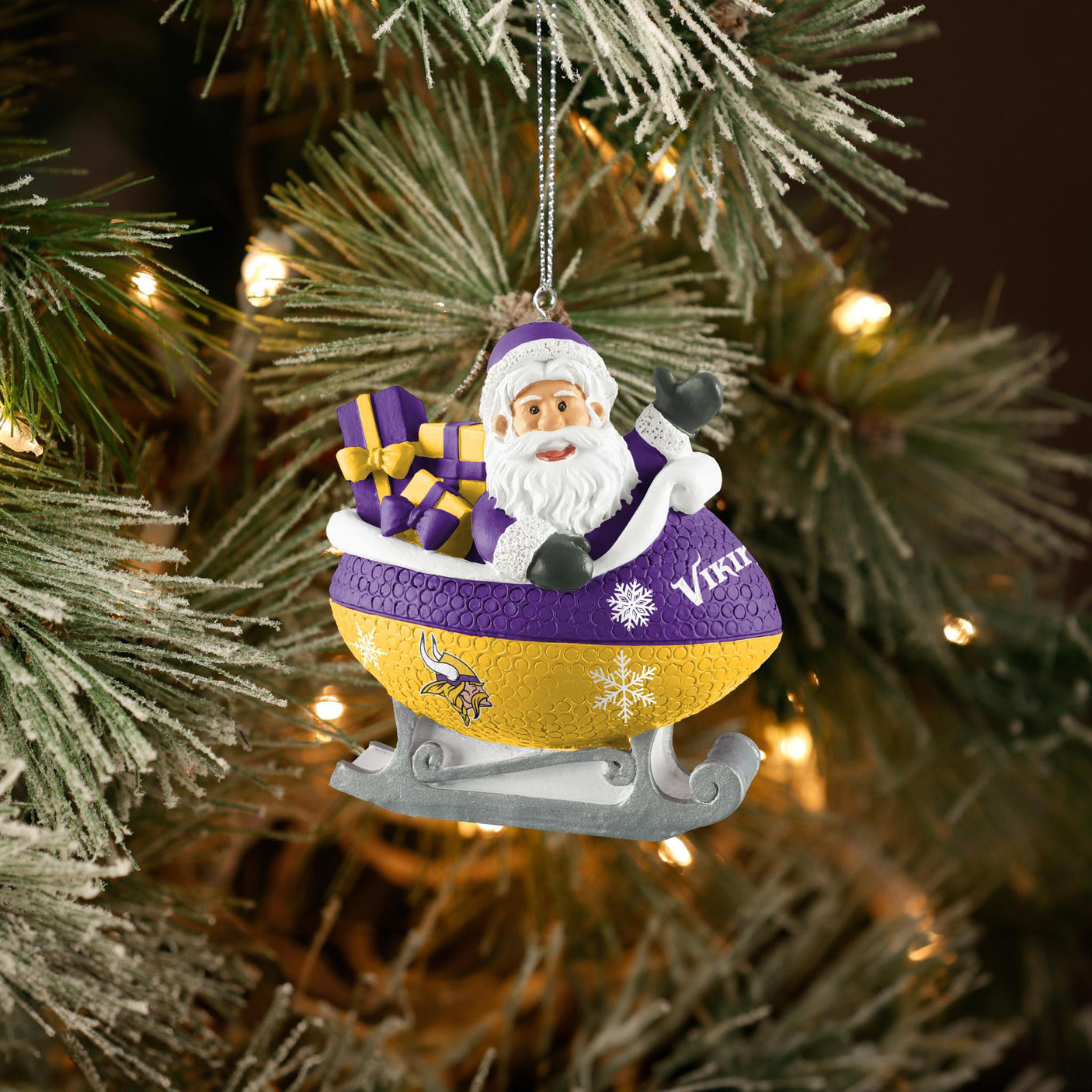 Vikings Football Sleigh Ornament