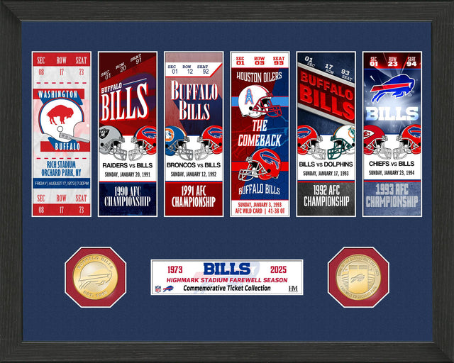 Buffalo Bills Farewell to Highmark Stadium Ticket Collection Photo Mint