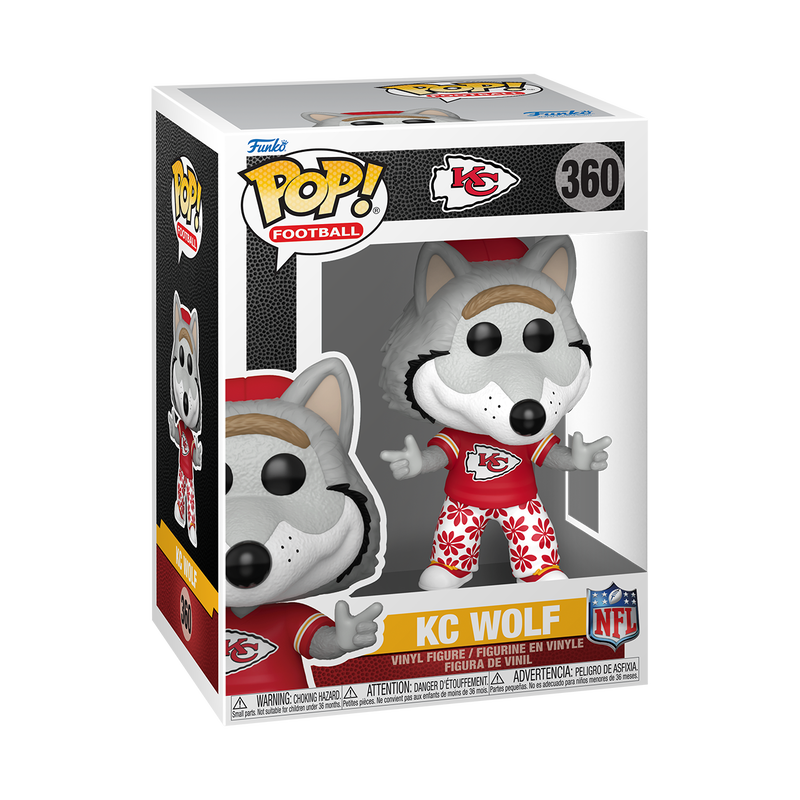 Chiefs Mascot KC Wolf NFL Funko Pop! Pro Football Hall of Fame