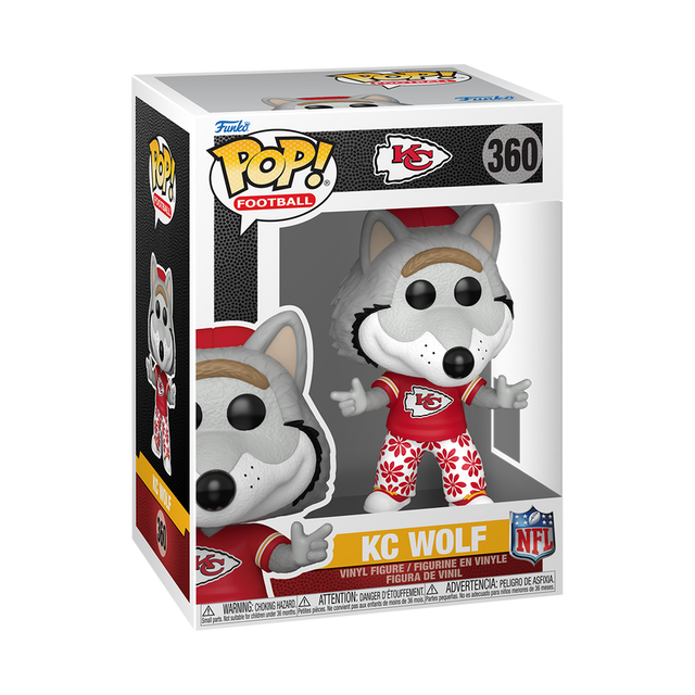 Chiefs Mascot KC Wolf NFL Funko Pop! Pro Football Hall of Fame
