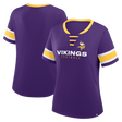 Vikings 2025 Fanatics Women's Draw Play Athena Lace Up T-Shirt