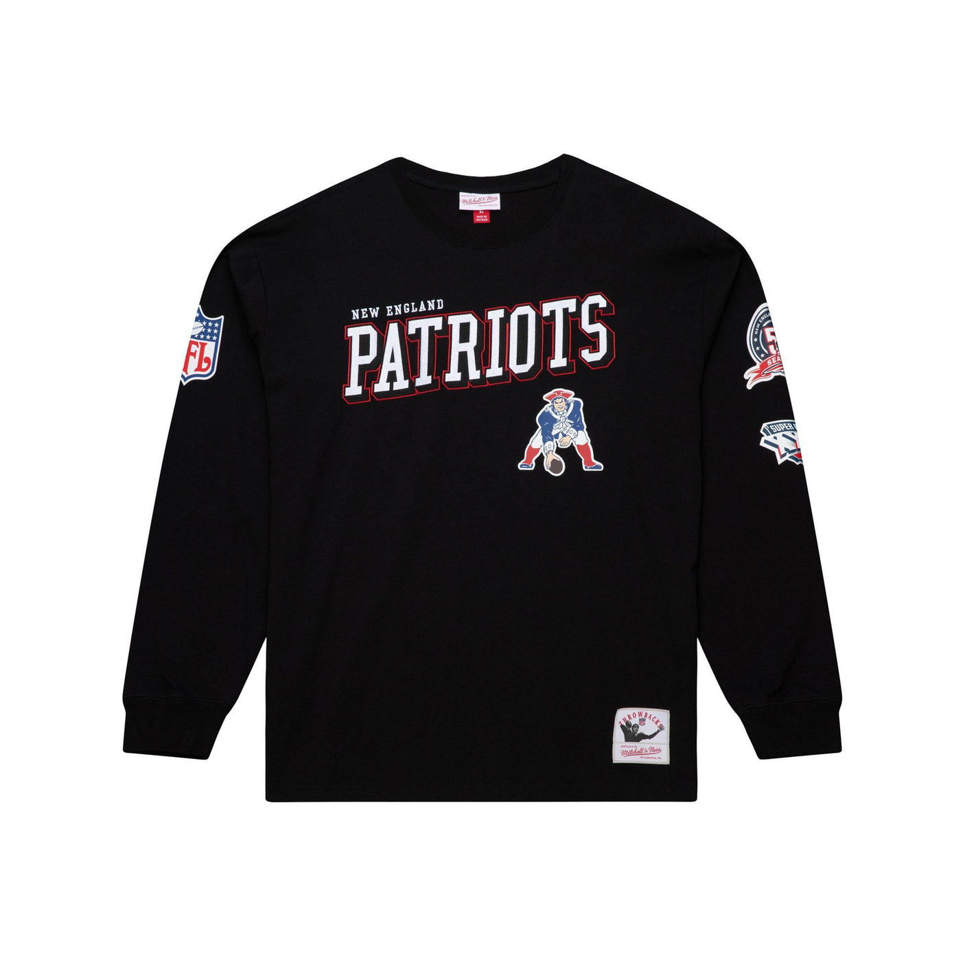 Patriots 2026 Mitchell & Ness Vintage Logo Training Camp Long Sleeve T-Shirt