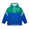 Seahawks 2025 Mitchell & Ness Men's NFL Tie Breaker Anorak Vintage Logo Lightweight Windbreaker