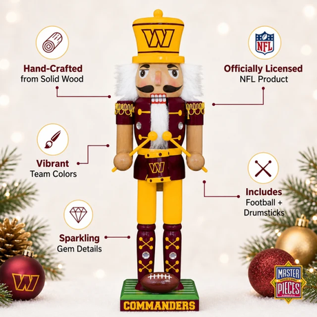 Commanders Nutcracker Pro Football Hall of Fame