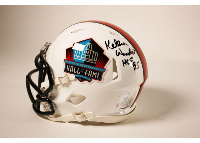 Kellen Winslow Autographed Hall Of Fame Mini Helmet - White