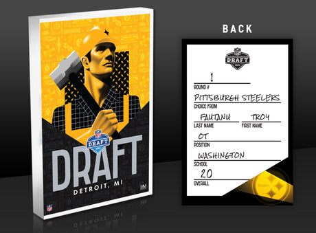 Steelers Troy Fautanu 2024 NFL Draft 3D Acrylic Block