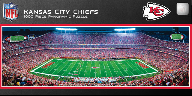 Chiefs 1000pc Panoramic Puzzle - 50yd line