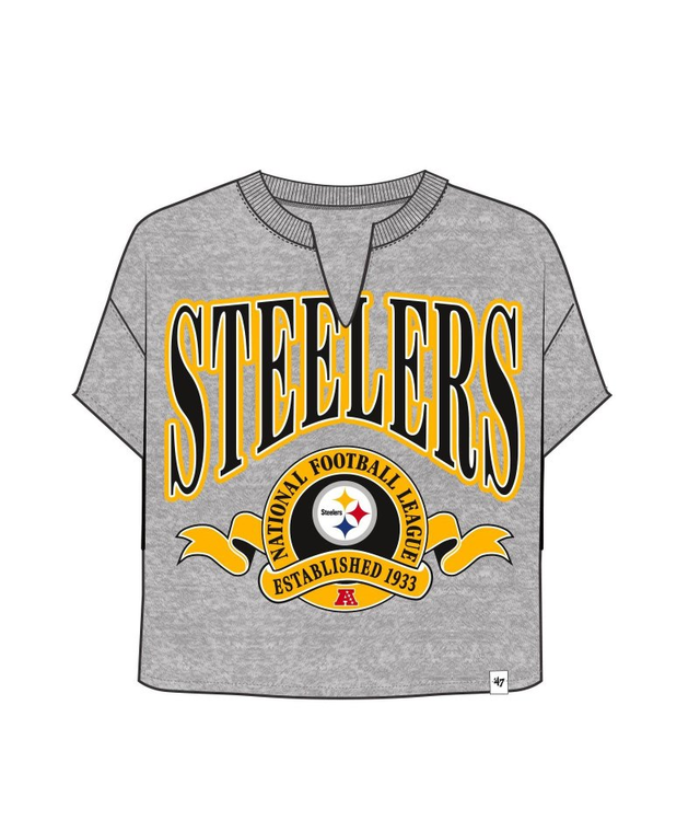 Steelers 2026 '47 Brand Women's Banners Out Oversized T-Shirt
