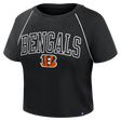 Bengals 2026 Fanatics Women's Cropped Short Sleeve Fashion Top