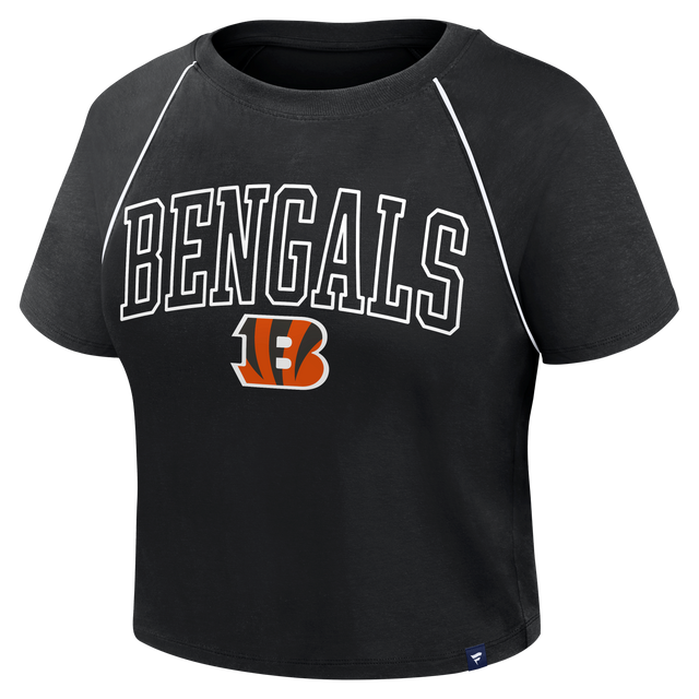 Bengals 2026 Fanatics Women's Cropped Short Sleeve Fashion Top