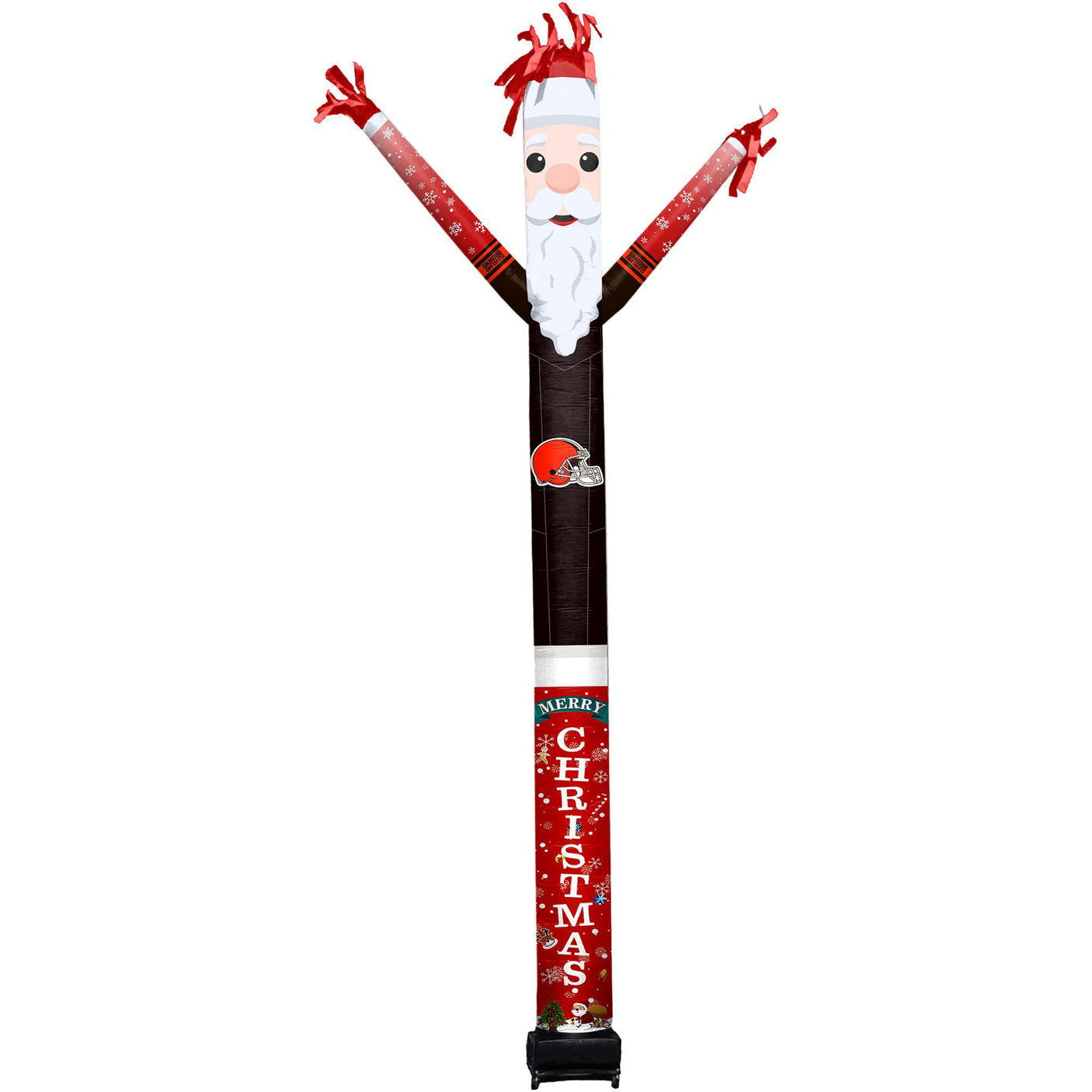Browns Team Pride Inflatable Crazy Christmas Santa Sports Fan