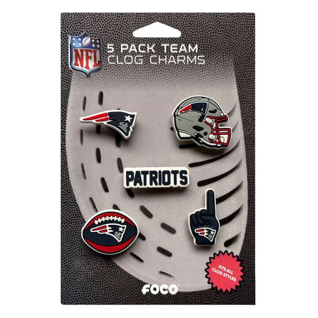Patriots 2025 5-Pack Team Clog Charms