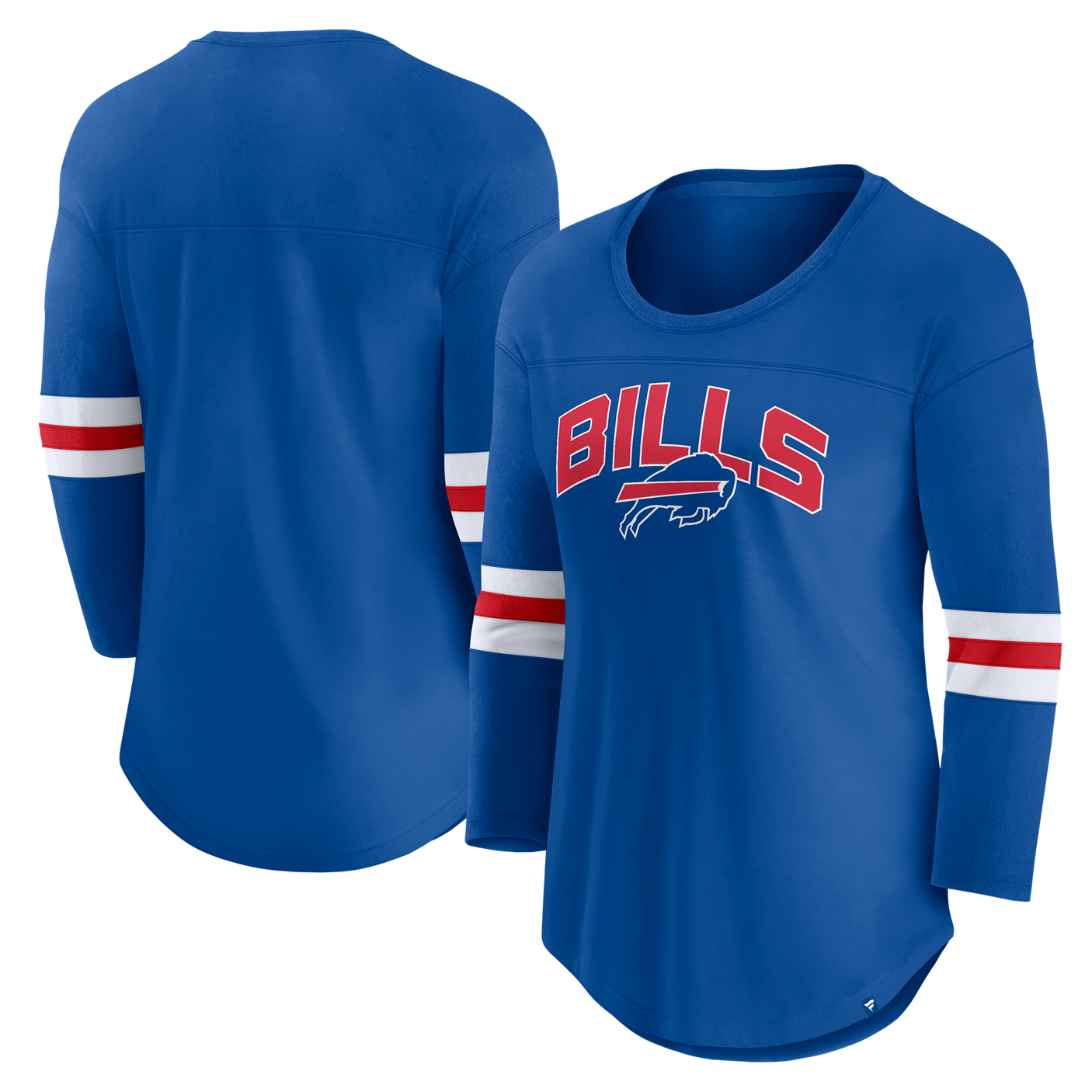 Bills Women's Fanatics First Team Arch 3/4 Sleeve T-Shirt