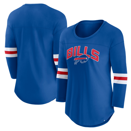 Bills Women's Fanatics First Team Arch 3/4 Sleeve T-Shirt