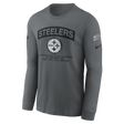Steelers 2026 Nike Men's Salute to Service Long Sleeve T-Shirt Pro Football Hall of Fame