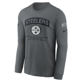 Steelers 2026 Nike Men's Salute to Service Long Sleeve T-Shirt Pro Football Hall of Fame