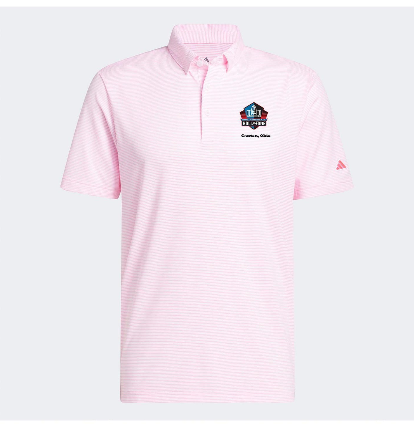 Hall of Fame 2026 Adidas Men's Lucid Pink Ultimate365 Pencil Stripe ClimaCool Polo