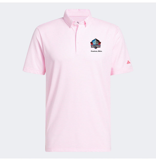 Hall of Fame 2026 Adidas Men's Lucid Pink Ultimate365 Pencil Stripe ClimaCool Polo
