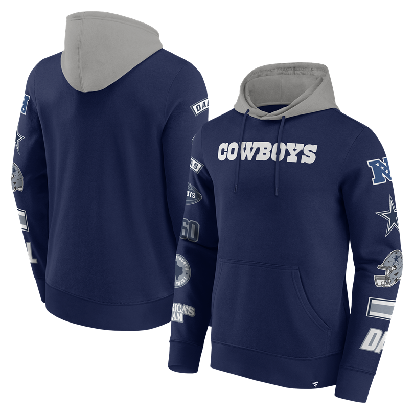 Cowboys Men's Fanatics Patched Out Fleece Sweatshirt