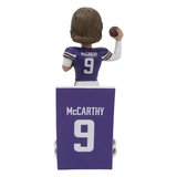 Vikings JJ McCarthy 8 Inch Banner Series Bobblehead