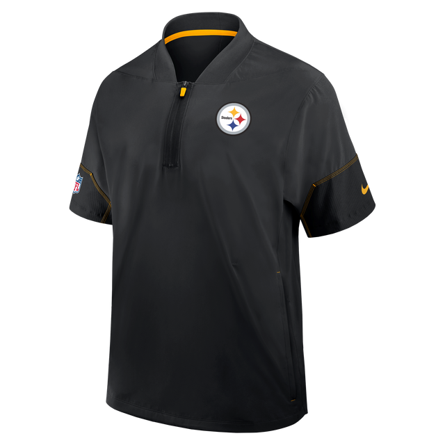 Steelers 2026 Nike Men's Lightweight Coaches Short Sleeve Jacket