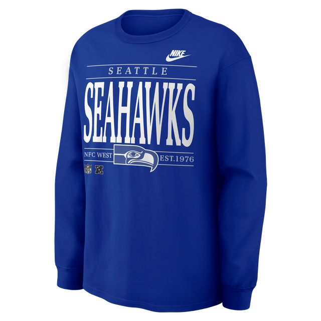 Seahawks 2026 Nike Men's Nike Max 90 Long Sleeve T-Shirt