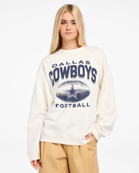 Cowboys 2025 Women's Arch Cloud Oversized Crewneck