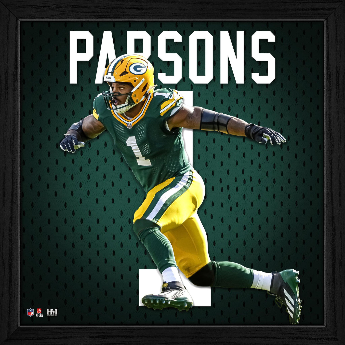 Packers Micah Parsons Impact Jersey Frame